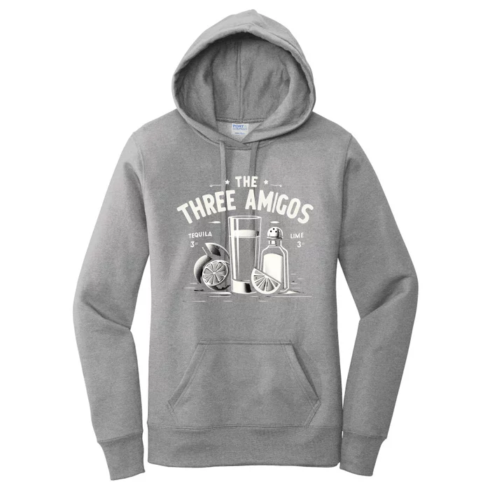 The Three Amigos Tequila Salt Lime Shots Cinco De Mayo Day Gift Women's Pullover Hoodie