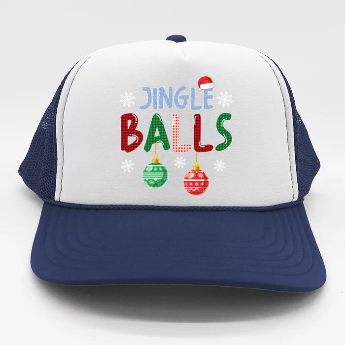 Tinsel Tits And Jingle Balls Funny Matching Christmas Couple Gift Trucker Hat