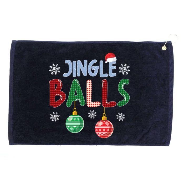 Tinsel Tits And Jingle Balls Funny Matching Christmas Couple Gift Grommeted Golf Towel