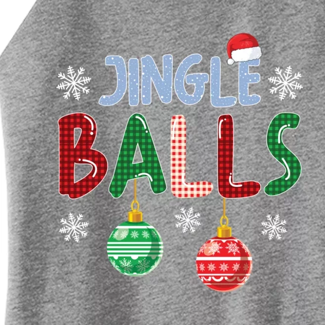 Tinsel Tits And Jingle Balls Funny Matching Christmas Couple Gift Women’s Perfect Tri Rocker Tank