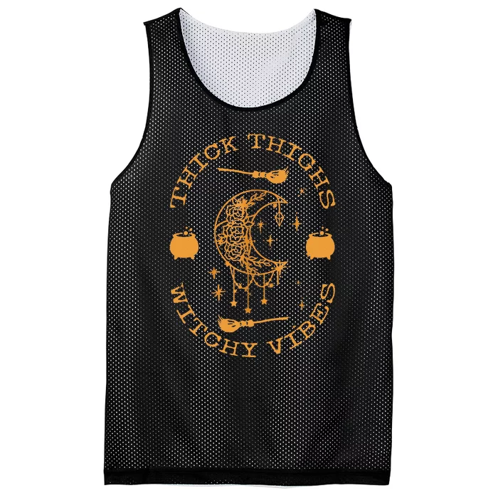 Thick Thighs And Spooky Vibes Thick Thighs And Vibes Mesh Reversible Basketball Jersey Tank