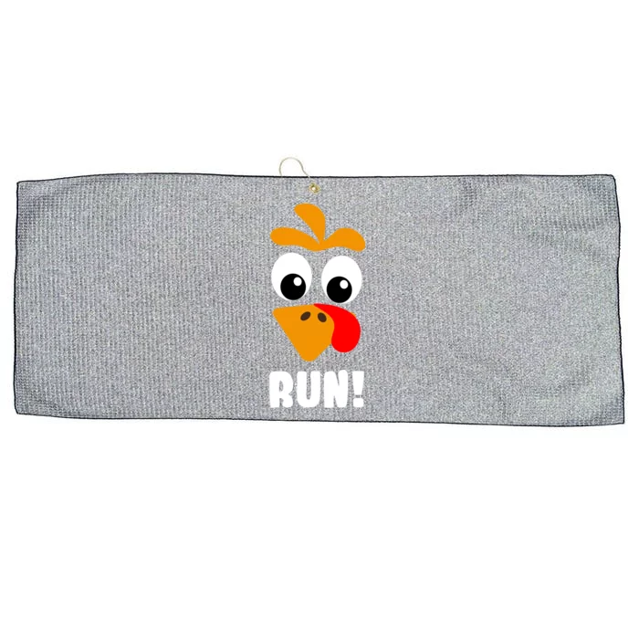 Turkey Trot Adult Running Costume Turkey Face Gift Large Microfiber Waffle Golf Towel