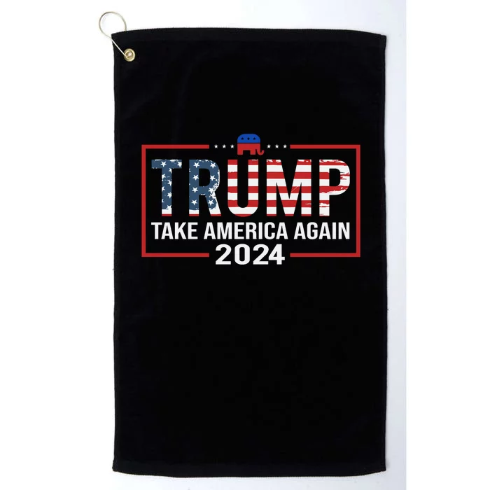 Trump Take America Again 2024 Platinum Collection Golf Towel