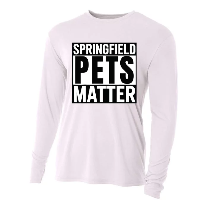 Trump They Are Eating The Dogs Cats Springfield Pets Matter Cooling Performance Long Sleeve Crew