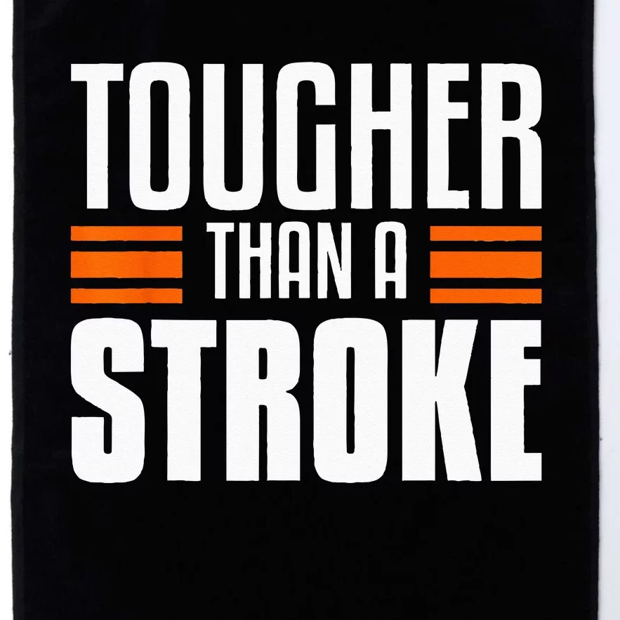 Tougher Than A Stroke Awareness For Stroke Survivor Platinum Collection Golf Towel