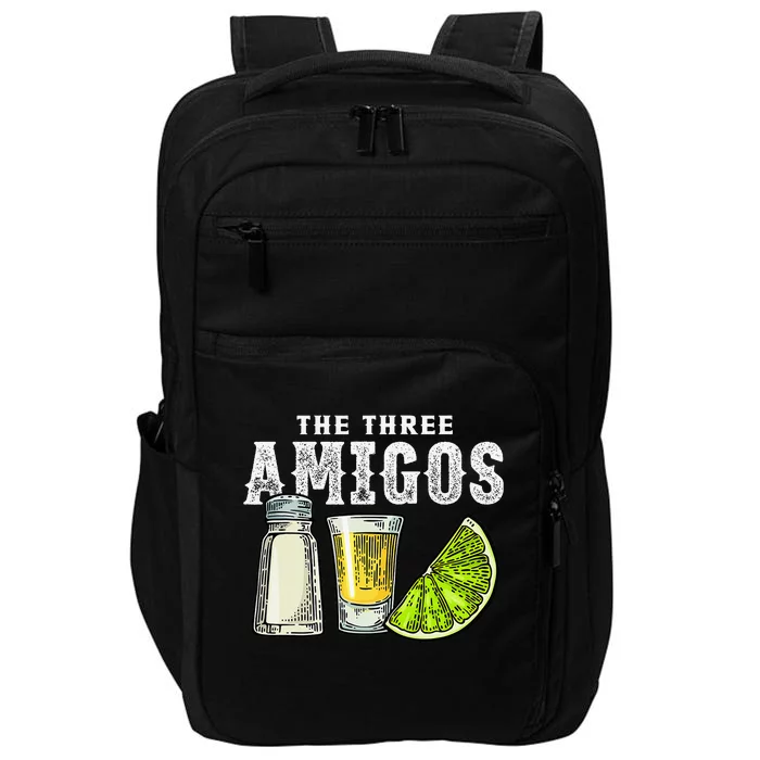 The Three Amigos Lime Salt Tequila Cinco De Mayo Impact Tech Backpack