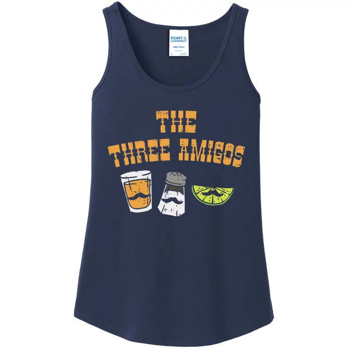 The Three Amigos Tequila Salt Lime Cinco De Mayo Drink Ladies Essential Tank