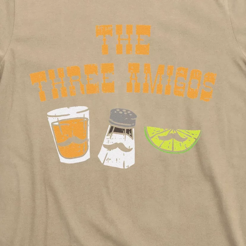 The Three Amigos Tequila Salt Lime Cinco De Mayo Drink T-Shirt