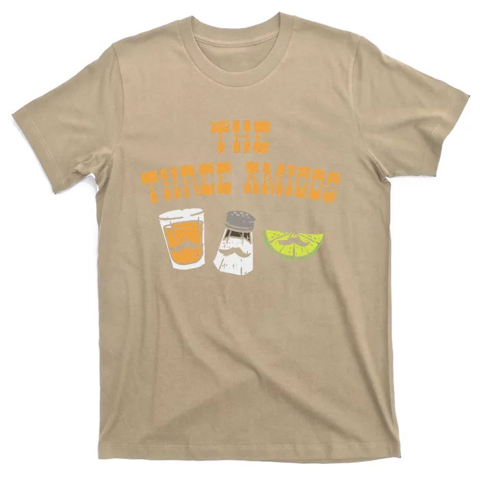 The Three Amigos Tequila Salt Lime Cinco De Mayo Drink T-Shirt