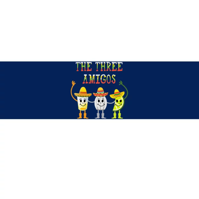 The Three Amigos Tequila Salt Lime Cinco De Mayo Bumper Sticker