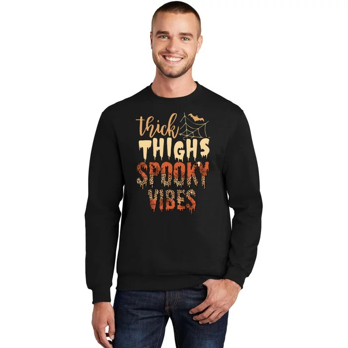 Thick Thighs And Spooky Vibes Halloween Season Sweatshirt