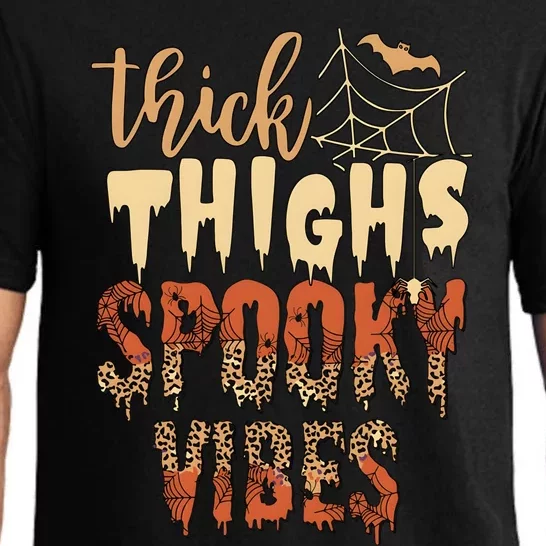 Thick Thighs And Spooky Vibes Halloween Season Pajama Set