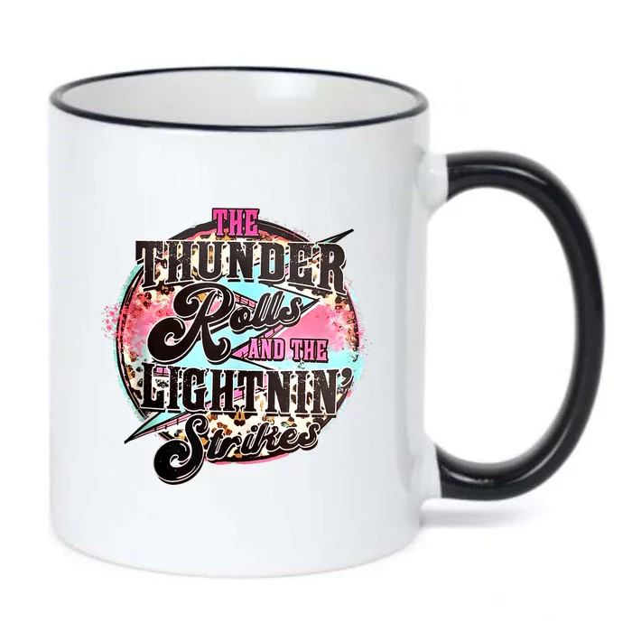 The Thunder And The Lightning Western Rolls And Strikes Black Color Changing Mug