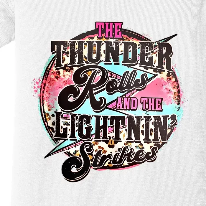 The Thunder And The Lightning Western Rolls And Strikes Baby Bodysuit