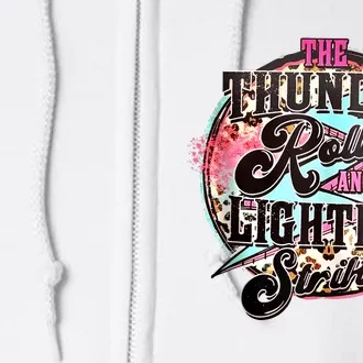 The Thunder And The Lightning Western Rolls And Strikes Full Zip Hoodie