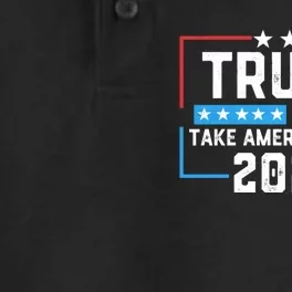 Trump Take America Back 2024 American Flag Politics Dry Zone Grid Performance Polo