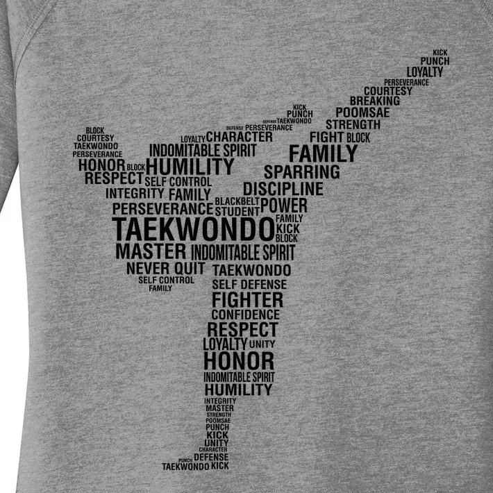 Taekwondo Women's Perfect Tri Tunic Long Sleeve Shirt