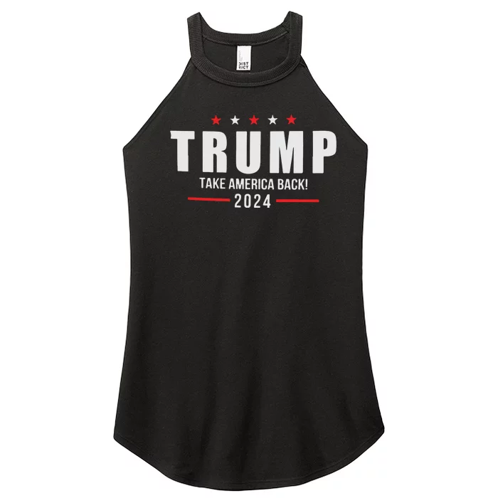 Trump Take America Back 2024 Women’s Perfect Tri Rocker Tank