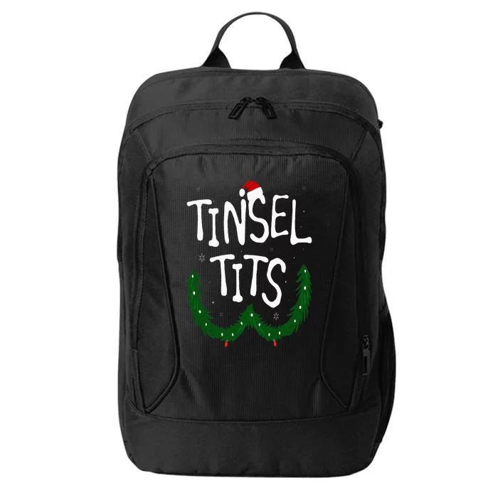 Tinsel Tits And Jingle Balls Funny Matching Christmas Couple City Backpack