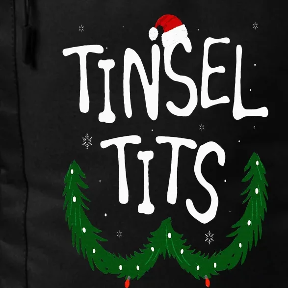 Tinsel Tits And Jingle Balls Funny Matching Christmas Couple Daily Commute Backpack