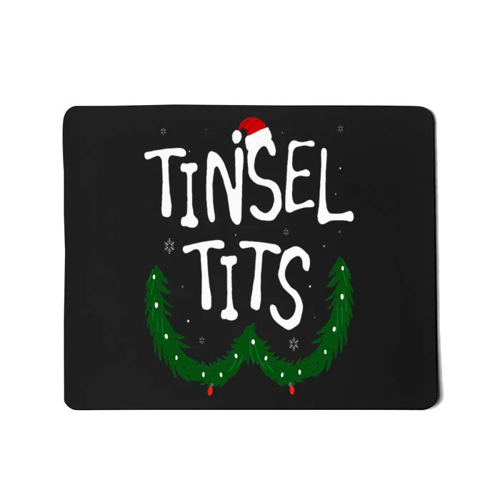 Tinsel Tits And Jingle Balls Funny Matching Christmas Couple Mousepad