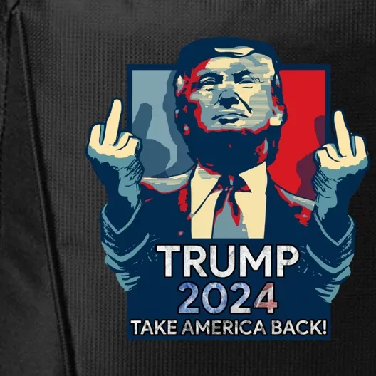 Trump Take America Back 2024 American Flag Politics City Backpack