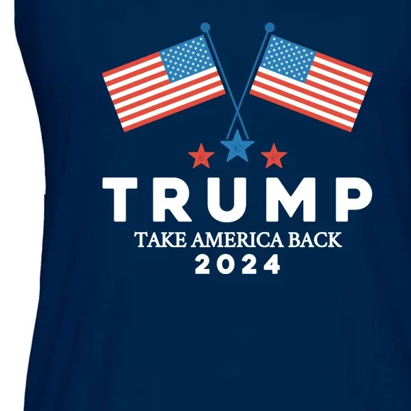 Trump Take America Back 2024 Ladies Essential Flowy Tank