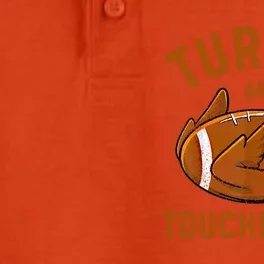 Thanksgiving Turkey And Touchdowns Football Gift Dry Zone Grid Performance Polo