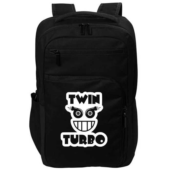 Twin Turbo Awesome Car Lover Impact Tech Backpack