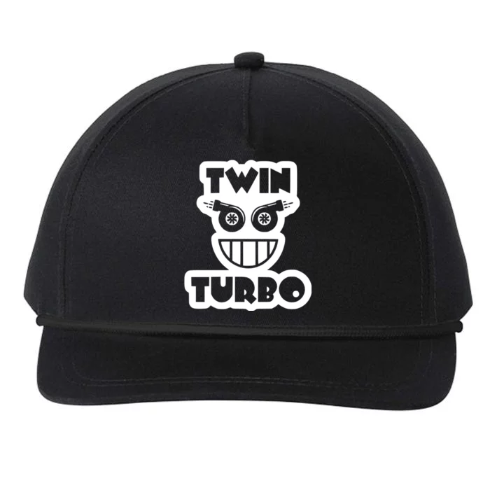 Twin Turbo Awesome Car Lover Snapback Five-Panel Rope Hat