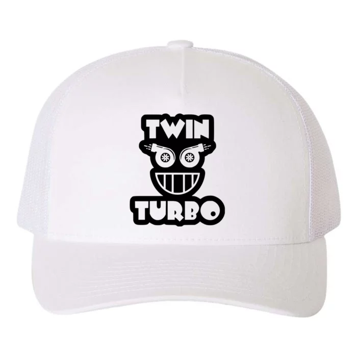 Twin Turbo Awesome Car Lover Yupoong Adult 5-Panel Trucker Hat