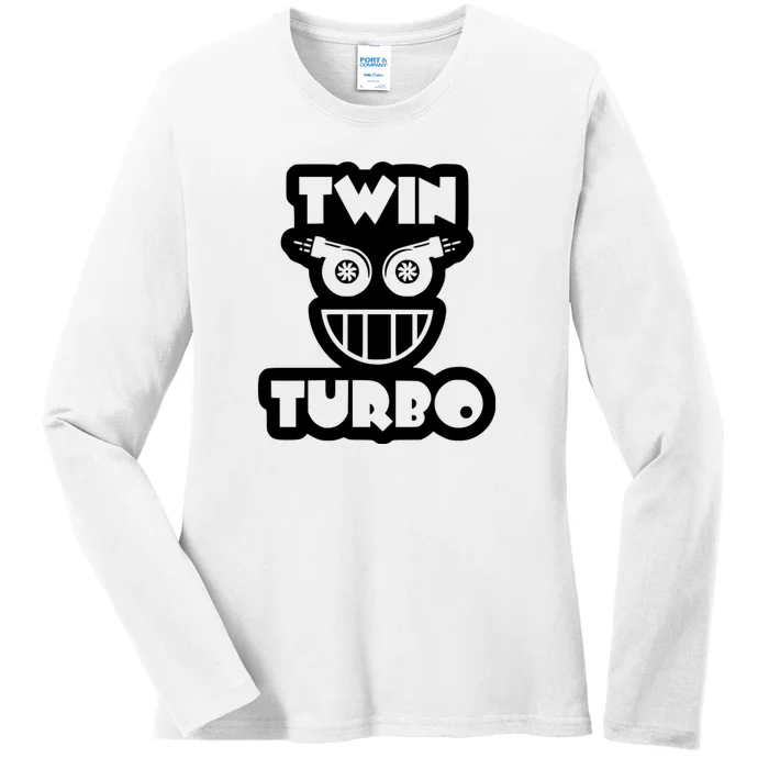 Twin Turbo Awesome Car Lover Ladies Long Sleeve Shirt