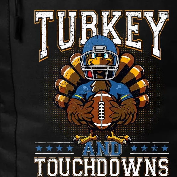 Thanksgiving Turkey And Touchdowns Football Daily Commute Backpack