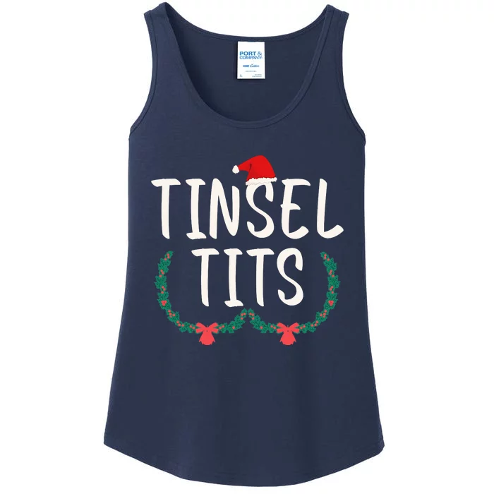 Tinsel Tits And Jingle Balls Ladies Essential Tank