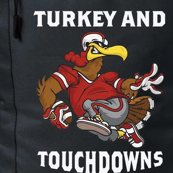 Thanksgiving Turkey And Touchdowns Football Funny Funny Daily Commute Backpack