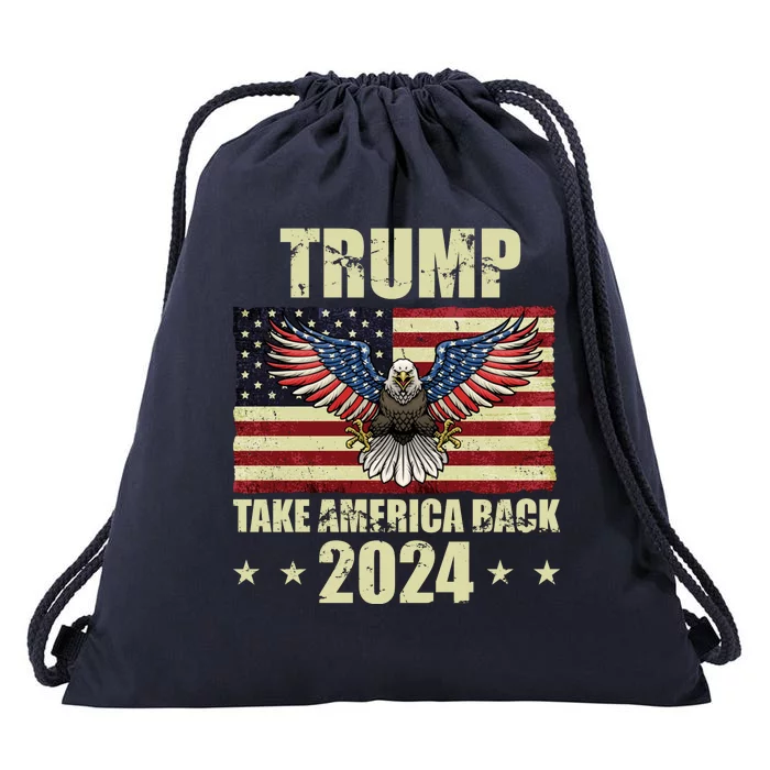 Trump Take America Back 2024 Drawstring Bag