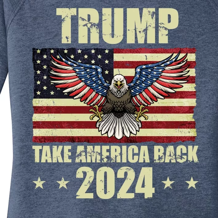 Trump Take America Back 2024 Women's Perfect Tri Tunic Long Sleeve Shirt