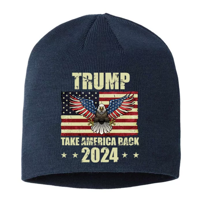 Trump Take America Back 2024 8 1/2in Sustainable Knit Beanie