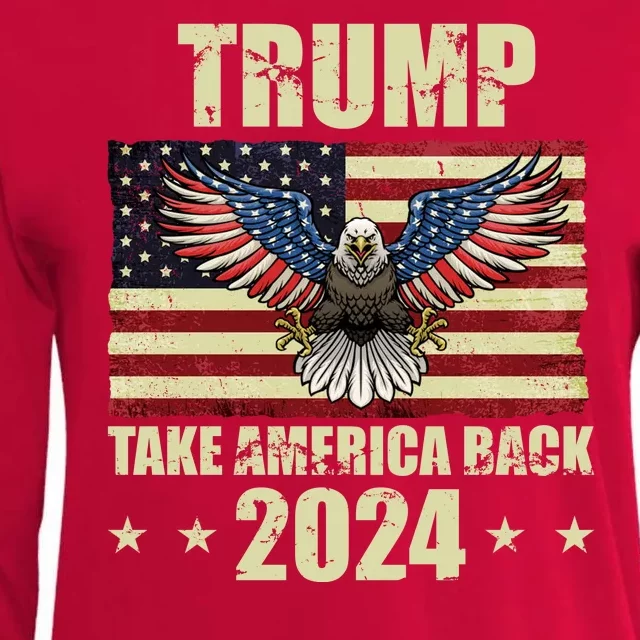 Trump Take America Back 2024 Womens Cotton Relaxed Long Sleeve T-Shirt