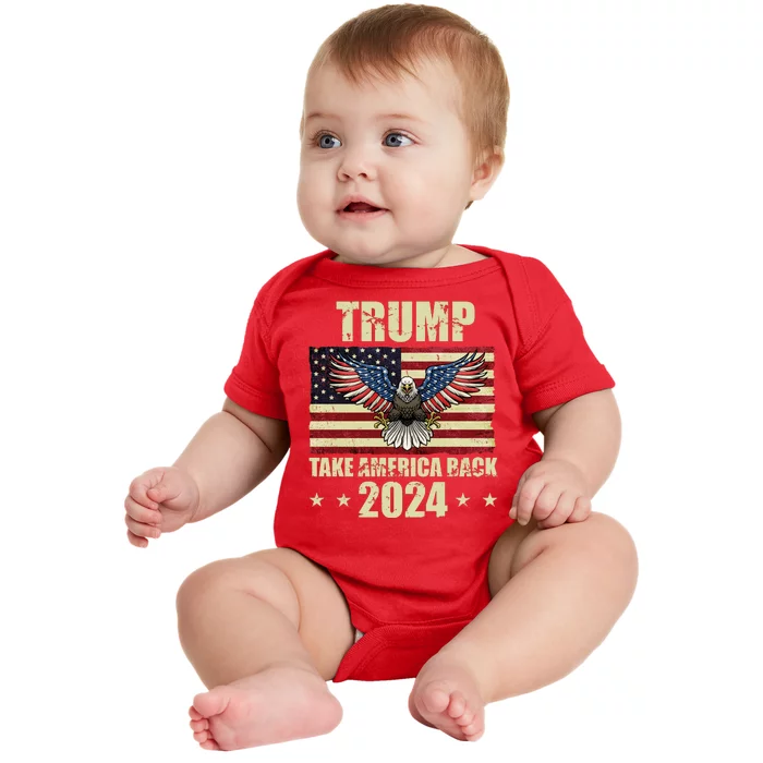 Trump Take America Back 2024 Baby Bodysuit