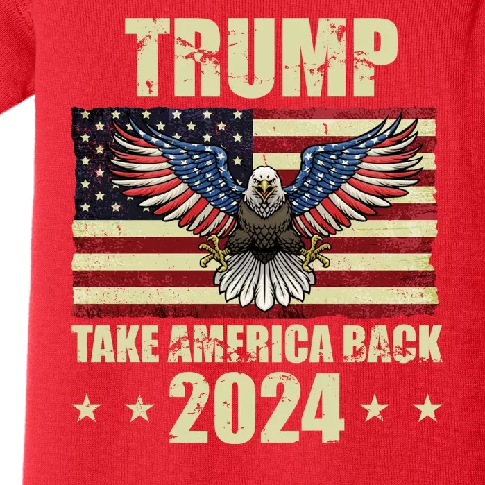 Trump Take America Back 2024 Baby Bodysuit