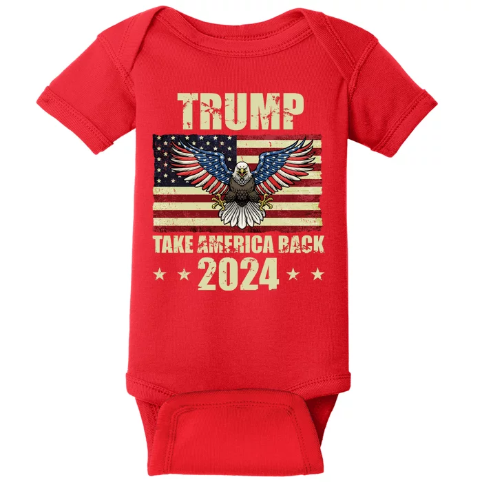 Trump Take America Back 2024 Baby Bodysuit