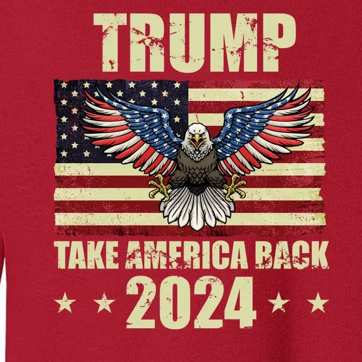 Trump Take America Back 2024 Toddler Sweatshirt