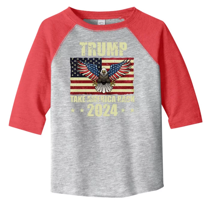 Trump Take America Back 2024 Toddler Fine Jersey T-Shirt