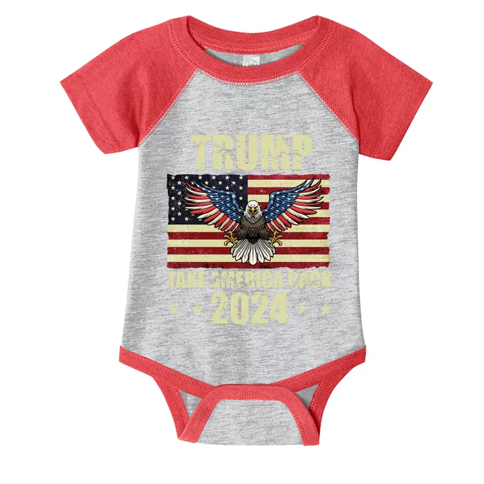 Trump Take America Back 2024 Infant Baby Jersey Bodysuit