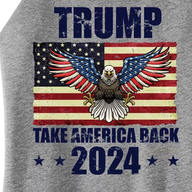 Trump Take America Back 2024 Women’s Perfect Tri Rocker Tank