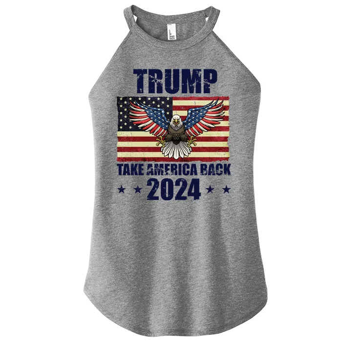 Trump Take America Back 2024 Women’s Perfect Tri Rocker Tank