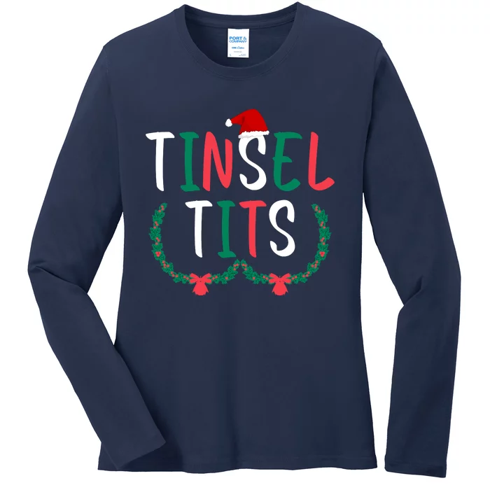 Tinsel Tits And Jingle Balls Ladies Long Sleeve Shirt