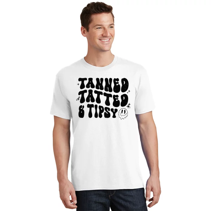 Tanned Tatted And Tipsy Trendy Beach Summer Vacation T-Shirt