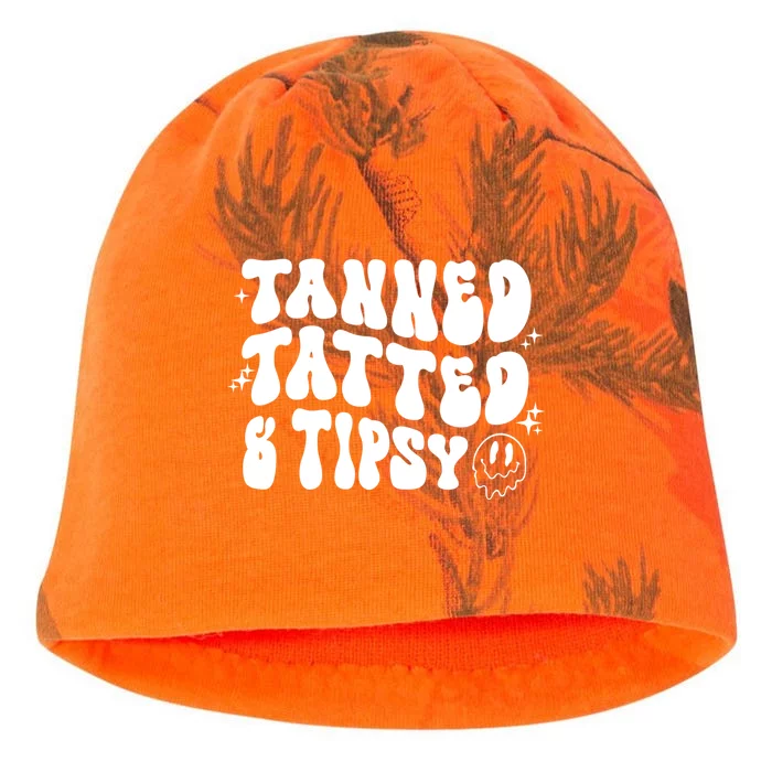 Tanned Tatted And Tipsy Trendy Beach Summer Vacation Great Gift Kati - Camo Knit Beanie